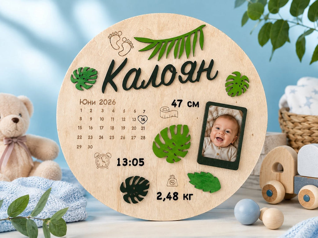 Бебешка визитка за новородено