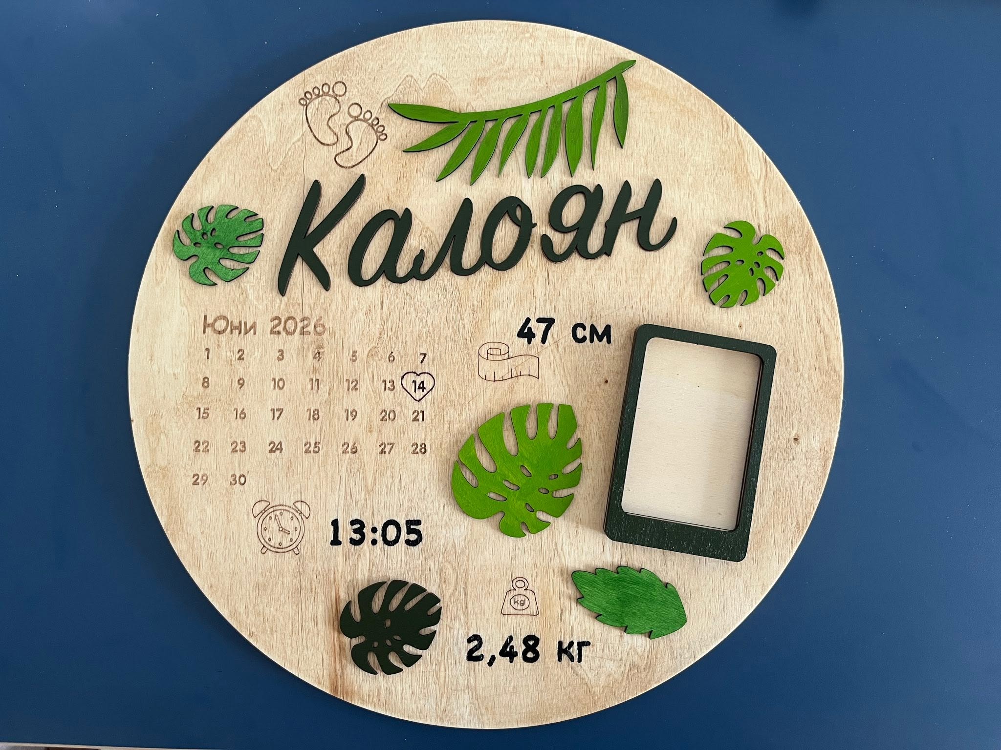 Бебешка визитка за новородено